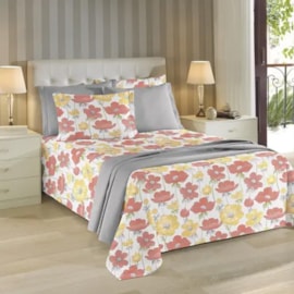 Colcha Casal Piquet Teka Genova Print Emma 220x240 Colcha Casal Piquet Teka Genova Print Emma 220x240