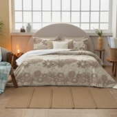 Colcha Casal Teka Allegro Flora 2,00m x 2,30m 100% Algodão