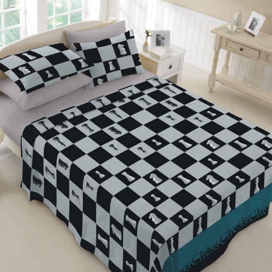 Colcha Casal Teka Allegro Vencer Colcha Casal Teka Allegro Vencer