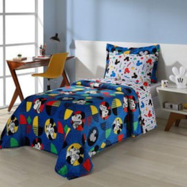 Colcha Infantil Matelassê Solteiro Andreza Disney Mickey Pop