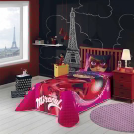Colcha Infantil Matelassê Solteiro Ladybug Lepper Colcha Infantil Matelassê Solteiro Ladybug Lepper