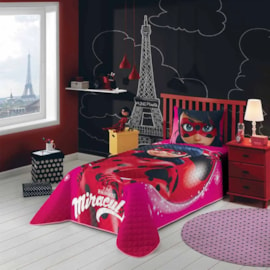 Colcha Infantil Matelassê Solteiro Ladybug Lepper