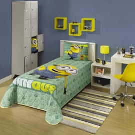 Colcha Infantil Matelassê Solteiro Minions Lepper Colcha Infantil Matelassê Solteiro Minions Lepper