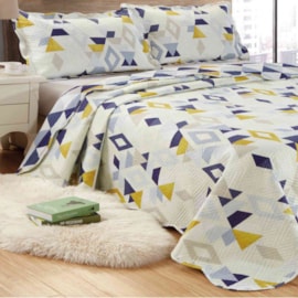 Colcha Patchwork Ultrassonic Casal Dupla-face Sultan Dom 3 peças Colcha Patchwork Ultrassonic Casal Dupla-face Sultan Dom 3 peças