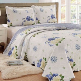 Colcha Patchwork Ultrassonic Casal Dupla-face Sultan Thais 3 peças Colcha Patchwork Ultrassonic Casal Dupla-face Sultan Thais 3 peças