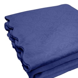 Colcha Piquet Jacquard King 100% Algodão Tognato Capela 2,80 x 2,50 Azul Indigo Colcha Piquet Jacquard King 100% Algodão Tognato Capela 2,80 x 2,50 Azul Indigo