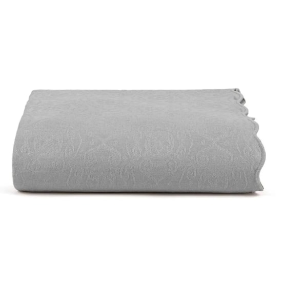 Colcha Piquet Jacquard Queen 100% Algodão Tognato Capela 2,40 x 2,60 Cinza