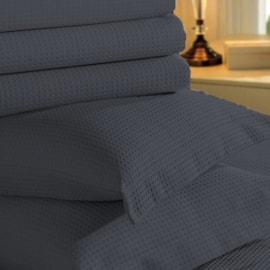 Colcha Queen Piquet Teka Genova Grafite 100% Algodão Colcha Queen Piquet Teka Genova Grafite 100% Algodão