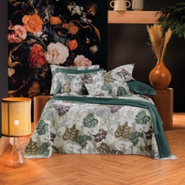 Colcha Queen Piquet Teka Genova Print Éden 100% Algodão 240x260 (Não acompanha fronha) Colcha Queen Piquet Teka Genova Print Éden 100% Algodão 240x260 (Não acompanha fronha)