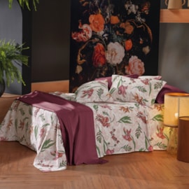 Colcha Queen Piquet Teka Genova Print Flora 100% Algodão 240x260 (Não acompanha fronha) Colcha Queen Piquet Teka Genova Print Flora 100% Algodão 240x260 (Não acompanha fronha)