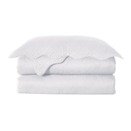 Colcha Solteiro Camesa Chronos Branco 2 Pçs (1 Cobreleito + 1 Porta-Travesseiro) Colcha Solteiro Camesa Chronos Branco 2 Pçs (1 Cobreleito + 1 Porta-Travesseiro)