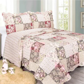 Colcha Solteiro Camesa Evolution Patchwork Kratos 2 Peças Colcha Solteiro Camesa Evolution Patchwork Kratos 2 Peças