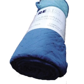 Colcha Solteiro Camesa Remix Dupla-Face Azul Colcha Solteiro Camesa Remix Dupla-Face Azul