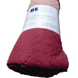 Colcha Solteiro Camesa Remix Dupla-Face Vermelho Colcha Solteiro Camesa Remix Dupla-Face Vermelho