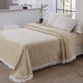 Colcha Solteiro Chenille Canelada Jolitex Isadora Bege (Não Acompanha Porta Travesseiro) Colcha Solteiro Chenille Canelada Jolitex Isadora Bege (Não Acompanha Porta Travesseiro)