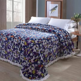 Colcha Solteiro Chenille Canelada Jolitex Rafaela Azul (Não Acompanha Porta Travesseiro) Colcha Solteiro Chenille Canelada Jolitex Rafaela Azul (Não Acompanha Porta Travesseiro)