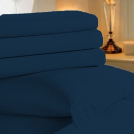 Colcha Solteiro Piquet Teka Genova Azul Petróleo 100% Algodão Colcha Solteiro Piquet Teka Genova Azul Petróleo 100% Algodão