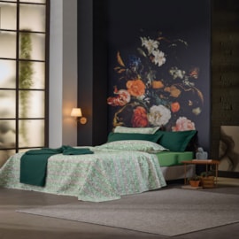 Colcha Solteiro Piquet Teka Genova Print Hibiscus 100% Algodão 160x220 ( Não acompanha fronha) Colcha Solteiro Piquet Teka Genova Print Hibiscus 100% Algodão 160x220 ( Não acompanha fronha)