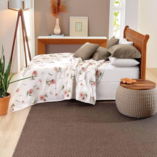 Colcha Solteiro Teka Allegro Floral Colcha Solteiro Teka Allegro Floral