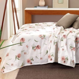 Colcha Solteiro Teka Allegro Floral
