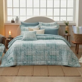 Colcha Solteiro Teka Allegro Galhos 1,50m x 2,30m 100% Algodão