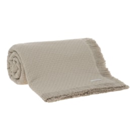 Colcha Super King In Design Buddemeyer com Franja Cor:Bege Claro 1436 Colcha Super King In Design Buddemeyer com Franja Cor:Bege Claro 1436