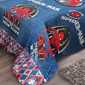 Colcha Ultrasonic Solteiro Infantil Spider Man Jolitex (1 Colcha + 1 Porta Travesseiro)