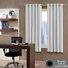 Cortina 100% Blackout Bella Janela 2,60x1,70 Bege