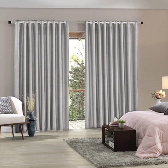 cortina corta dormitorio  Curtains living room, Window treatments