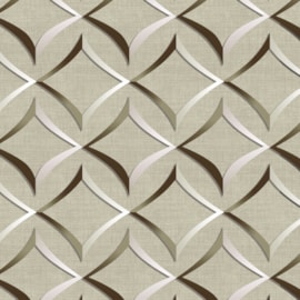 Cortina Corta Luz Estampada 2,00m X 1,80m Bella Janela Geométrico Areia Cortina Corta Luz Estampada 2,00m X 1,80m Bella Janela Geométrico Areia