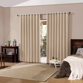 Cortina Corta Luz Verona 2,00m X 1,80m Bella Janela Areia Cortina Corta Luz Verona 2,00m X 1,80m Bella Janela Areia