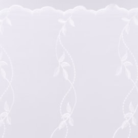 Cortina Duplex Bordada com Forro 3,00m X 2,50m Bella Janela Branco Cortina Duplex Bordada com Forro 3,00m X 2,50m Bella Janela Branco