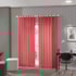 Cortina Duplex Lisa com Forro 3,00 X 2,50 Bella Janela Vermelho