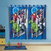 Cortina Infantil Avengers 3,00 x 1,80 Lepper (Varão 2m)