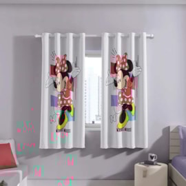 Cortina Infantil Blackout Tecido 70% Minnie Bella Janela 2,60x1,70 Cortina Infantil Blackout Tecido 70% Minnie Bella Janela 2,60x1,70