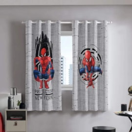 Cortina Infantil Blackout Tecido 70% Spider-Man Bella Janela 2,60x1,70 Cortina Infantil Blackout Tecido 70% Spider-Man Bella Janela 2,60x1,70