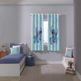Cortina Infantil Blackout Tecido 70% Stitch Aloha Bella Janela 2,60x1,70 Cortina Infantil Blackout Tecido 70% Stitch Aloha Bella Janela 2,60x1,70