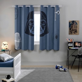 Cortina Infantil com Blackout PVC Darth Blue Bella Janela 2,40x1,70 Cortina Infantil com Blackout PVC Darth Blue Bella Janela 2,40x1,70