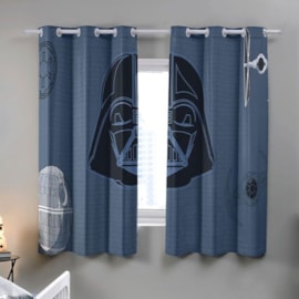 Cortina Infantil com Blackout PVC Darth Blue Bella Janela 2,40x1,70