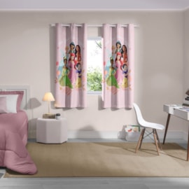 Cortina Infantil com Blackout PVC Princesas Happy Bella Janela 2,40x1,70 Cortina Infantil com Blackout PVC Princesas Happy Bella Janela 2,40x1,70