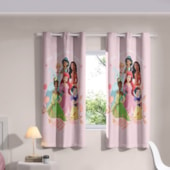 Cortina Infantil com Blackout PVC Princesas Happy Bella Janela 2,40x1,70