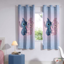 Cortina Infantil com Blackout PVC Stitch Love Bella Janela 2,40x1,70 Cortina Infantil com Blackout PVC Stitch Love Bella Janela 2,40x1,70