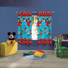 Cortina Infantil Mickey e Amigos 2,00m x 1,80m Lepper