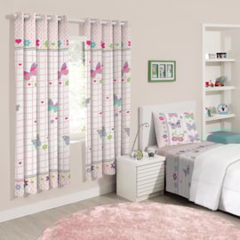 Cortina Infantil Santista Basic 2,00m x 1,80m Borboletas Cortina Infantil Santista Basic 2,00m x 1,80m Borboletas