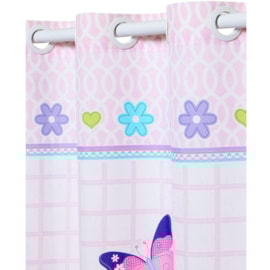 Cortina Infantil Santista Basic 2,00m x 1,80m Borboletas Cortina Infantil Santista Basic 2,00m x 1,80m Borboletas