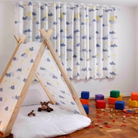 Cortina Infantil Santista Basic 2,00m x 1,80m Nuvens Cortina Infantil Santista Basic 2,00m x 1,80m Nuvens