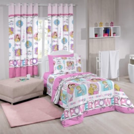 Cortina Infantil Santista Basic 2,00m x 1,80m Princess Power