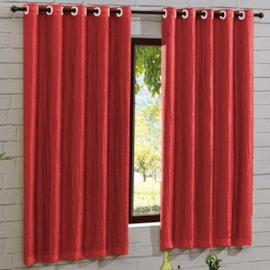 Cortina Pratika Lisa com Blackout Bella Janela 2,60x1,70 Vermelho