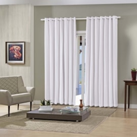 Cortina Pratika Lisa com Blackout Bella Janela 4,20x2,50 Branco Cortina Pratika Lisa com Blackout Bella Janela 4,20x2,50 Branco