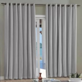 Cortina Pratika Lisa com Blackout Bella Janela 4,20x2,50 Titanio Cortina Pratika Lisa com Blackout Bella Janela 4,20x2,50 Titanio